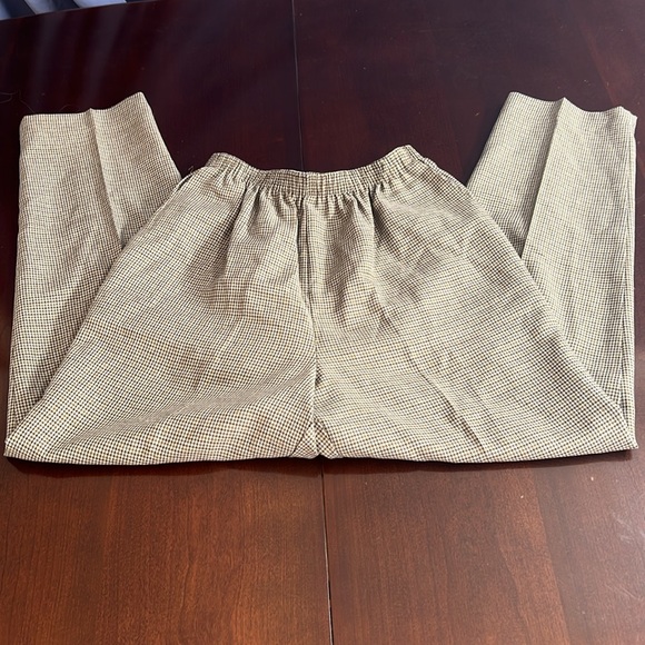 🌞 Alfred Gunner Petite houndstooth elastic waist high rise dress pants 10P - Picture 9 of 15